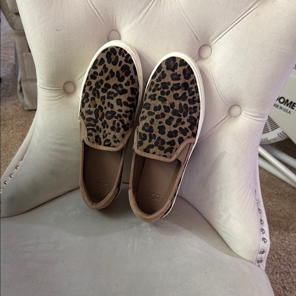 UGG Animal Print Slip-On Shoes, Size 8.5 (women’s)